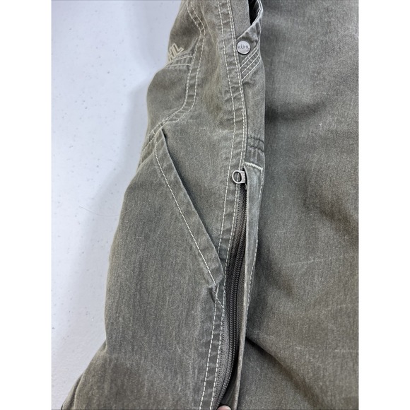 Kuhl Renegade Men's Olive Green Utility Cargo Hiking Trail Shorts Size 36 - Picture 8 of 16